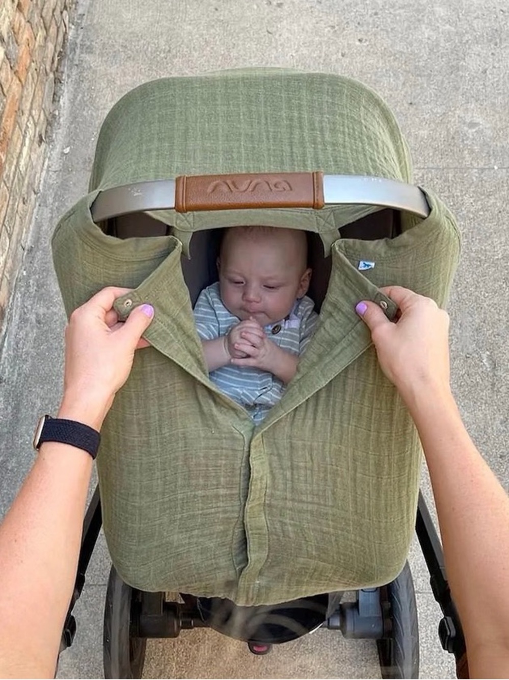 Little Unicorn Car Seat Canopy - Fern